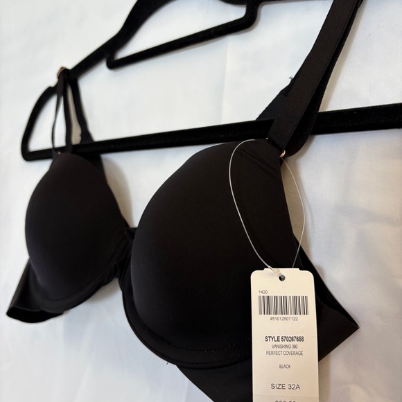 Soma Vanishing 360 Perfect Coverage Bra Women's 32A Black NEW - Picture 2 of 7